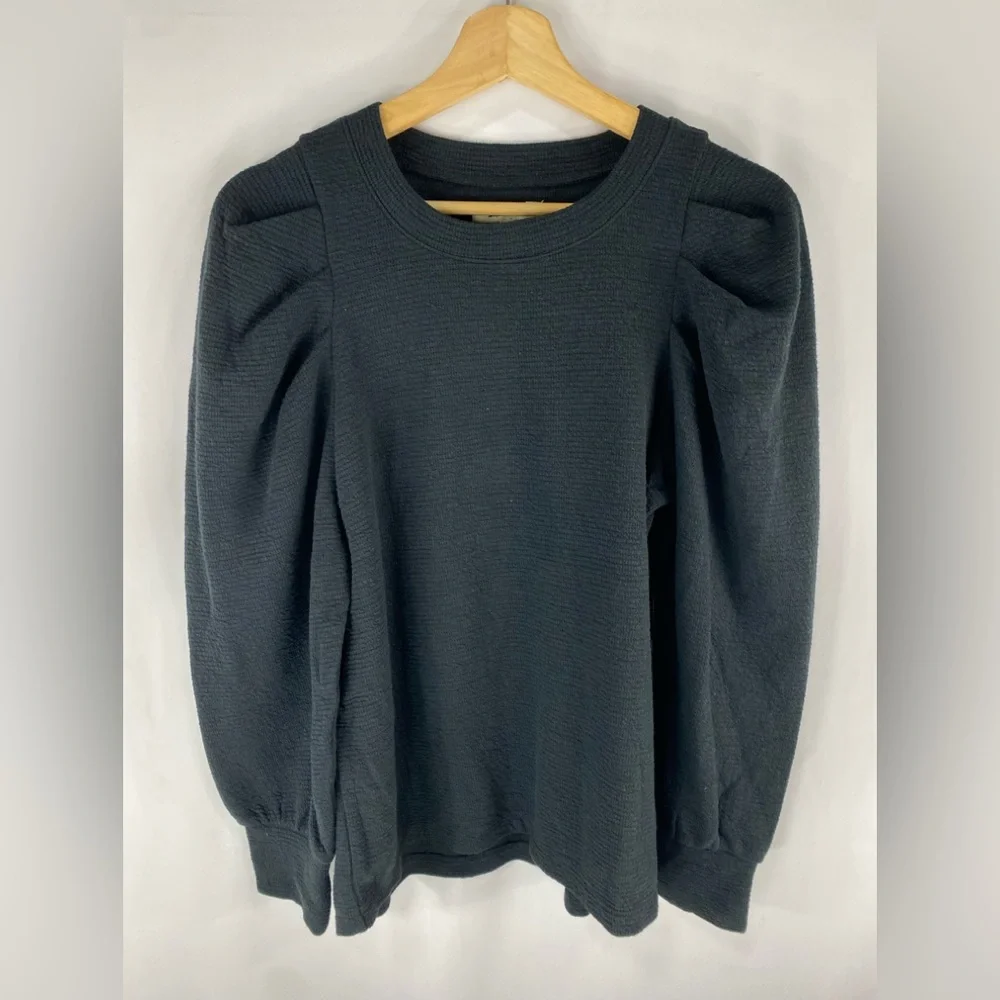 2 Madewell Long Sleeve Tees - Black and Olive - Picture 1 of 7